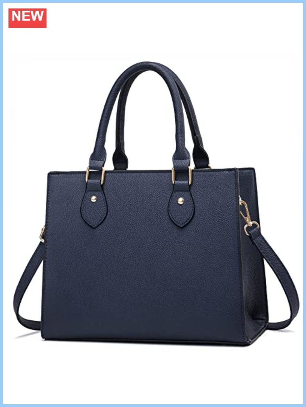 PU Leather Satchel Crossbody Handbag Tote Top Handle Shoulder Bag